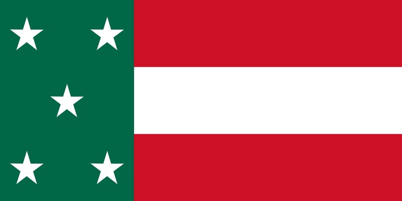 Flag with Five Stars