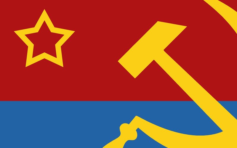 Flag with Hammer and Sickle