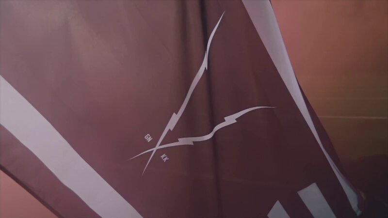 Flag with Lightning Logo