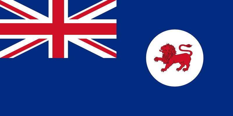 Flag with Lion Emblem