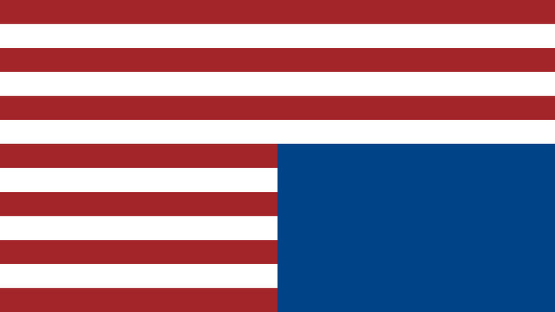 Flag with Red and White Stripes