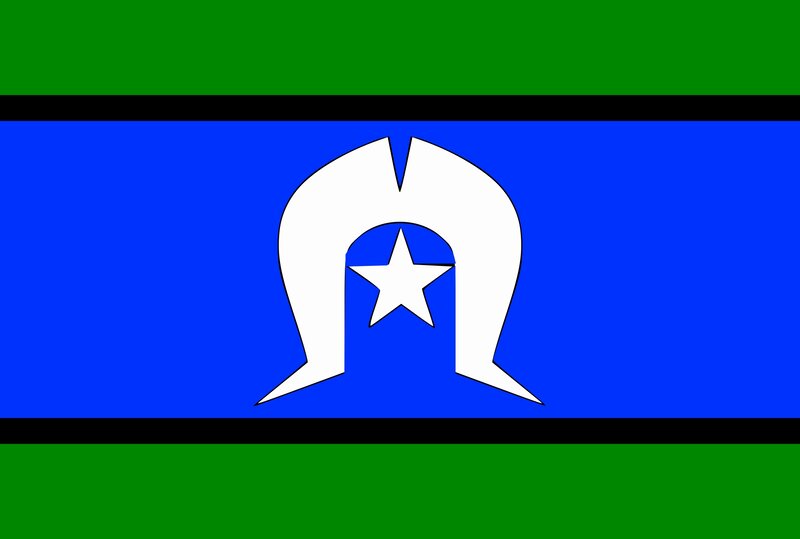 Flag with Star and Symbol
