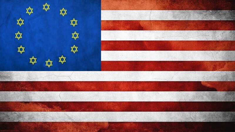 Flag with Stars and Stripes — Red