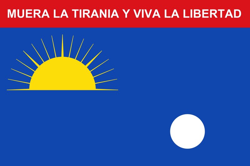 Flag with Sun and Moon