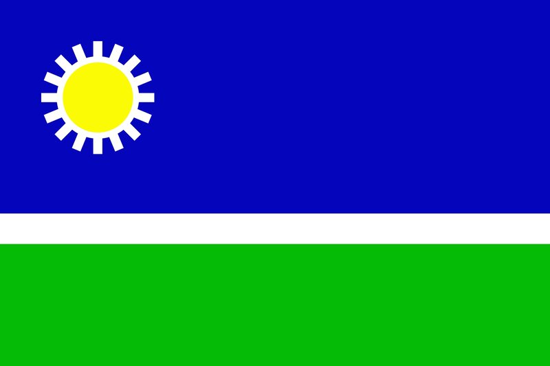 Flag with Sun Symbol