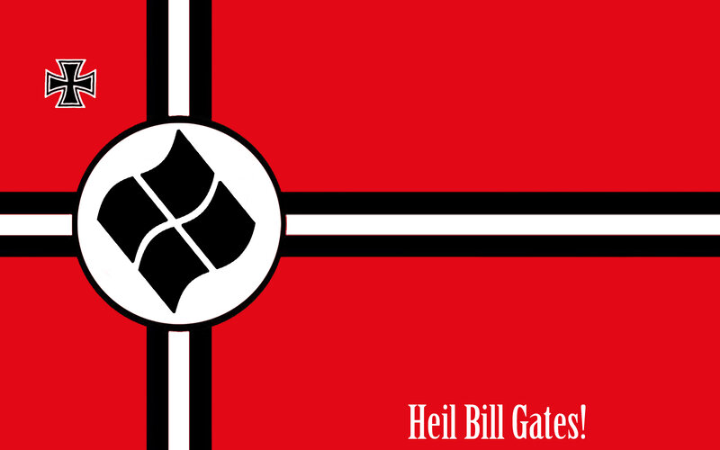 Flag with Swastika Symbol