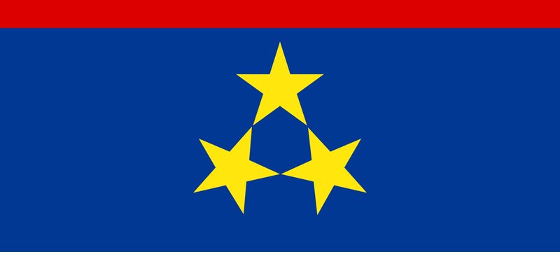 Flag with Three Stars