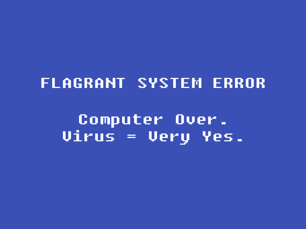flagrant system error screen