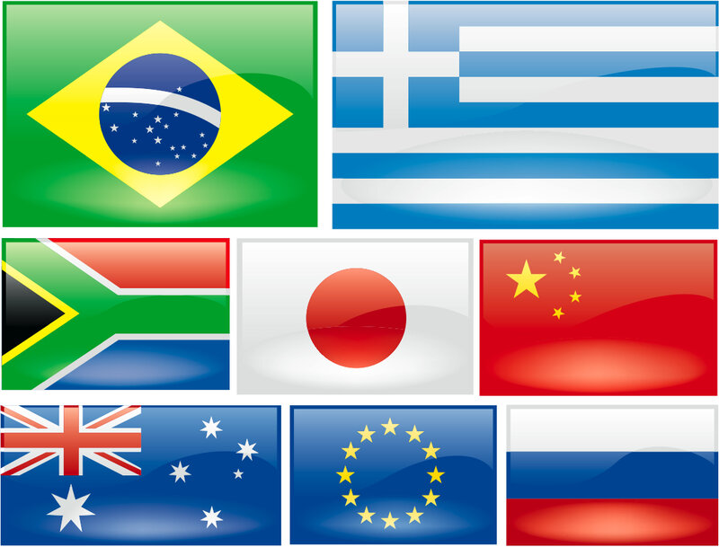 Flags of various countries