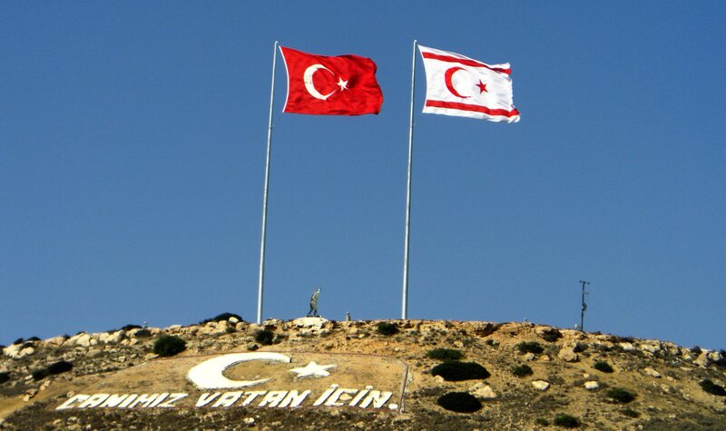 Flags on a Hill