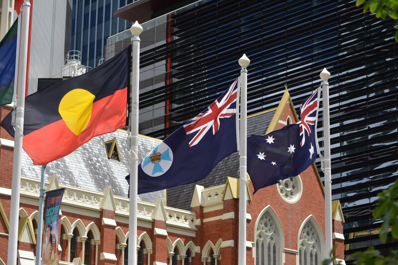 Flags on Flagpoles