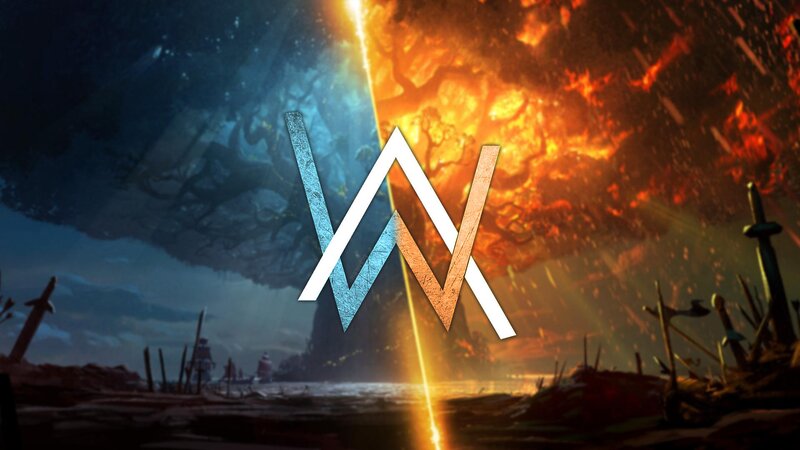 Flame and Ice Landscape
