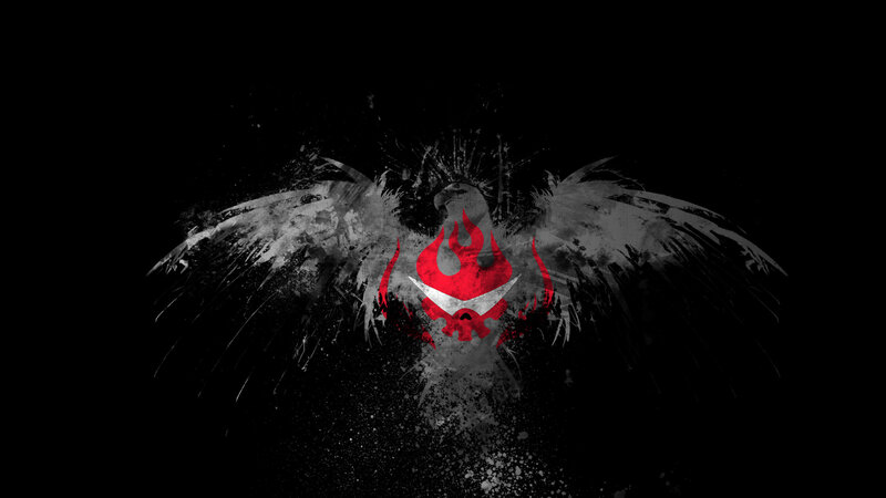 flame and skull emblem