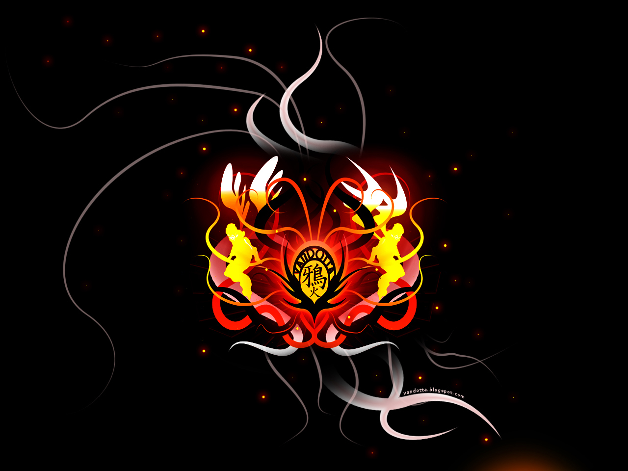 flame and smoke design