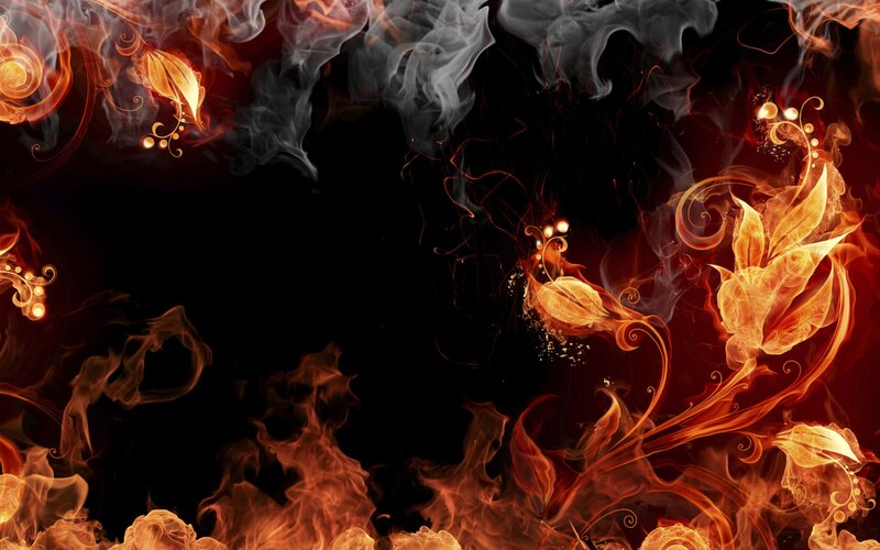 Flame and Smoke Patterns — Orange