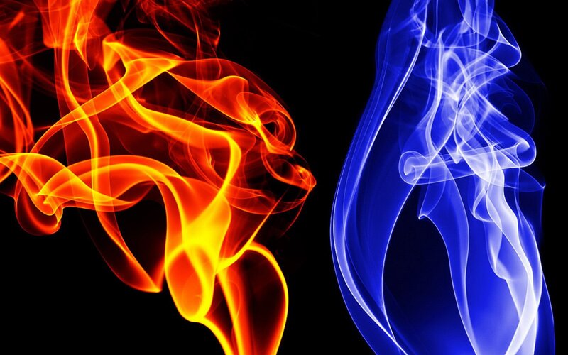 Flame and Smoke Patterns — Red