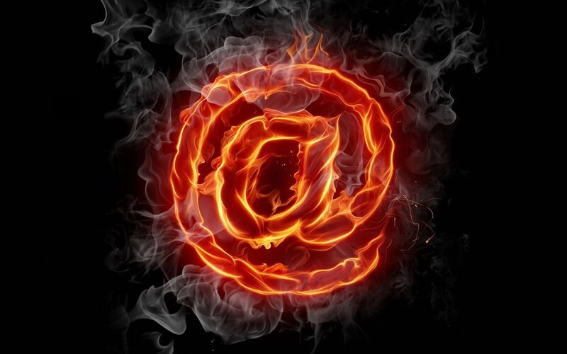 flame and smoke rose
