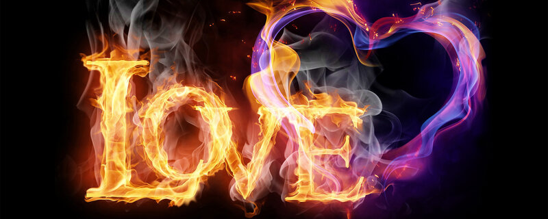 Flame and Smoke Text