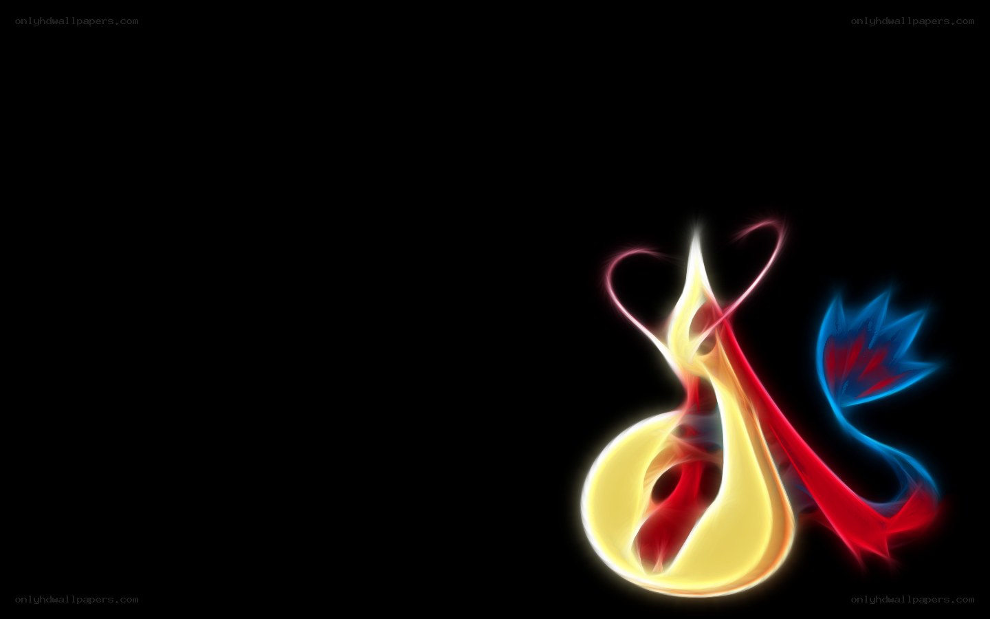 Flame and water symbols