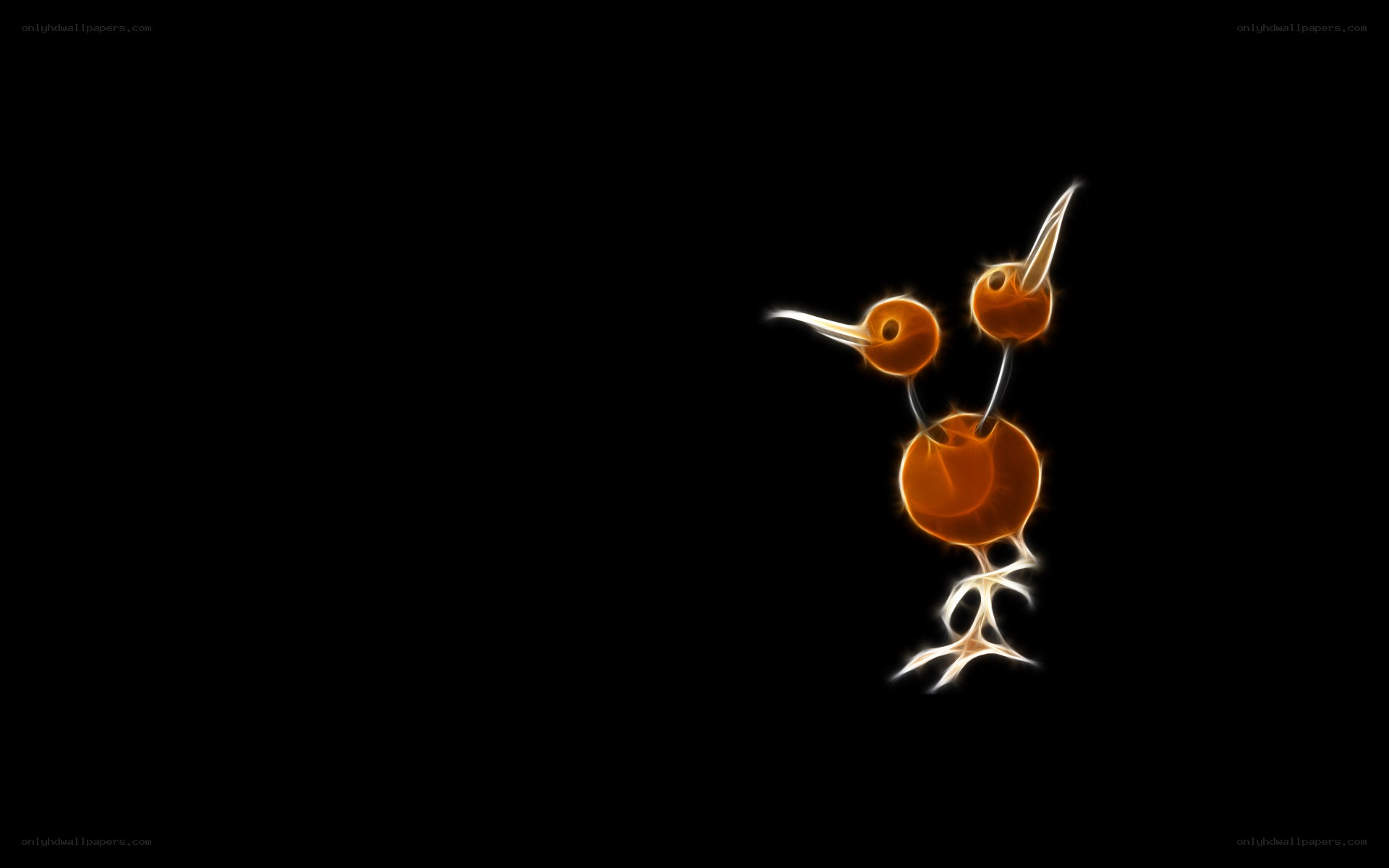 Flame bird creature