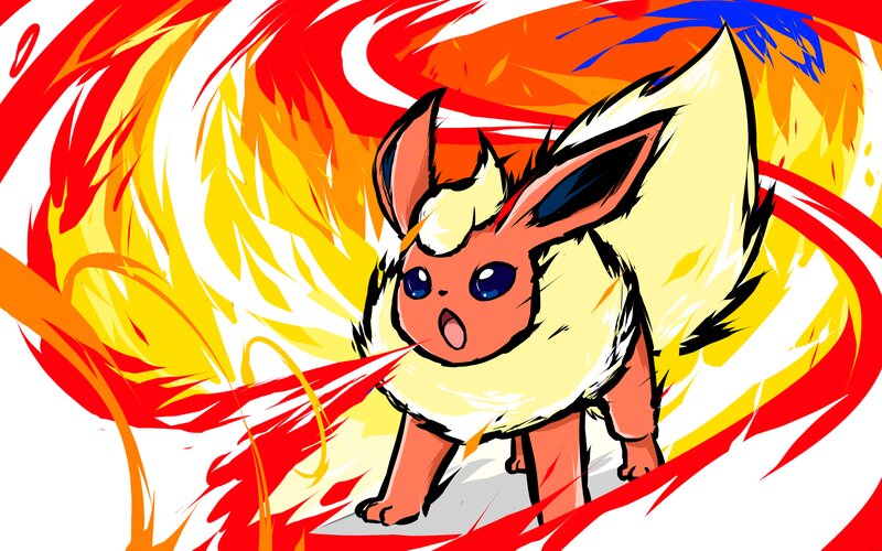 Flame-colored Fox Creature