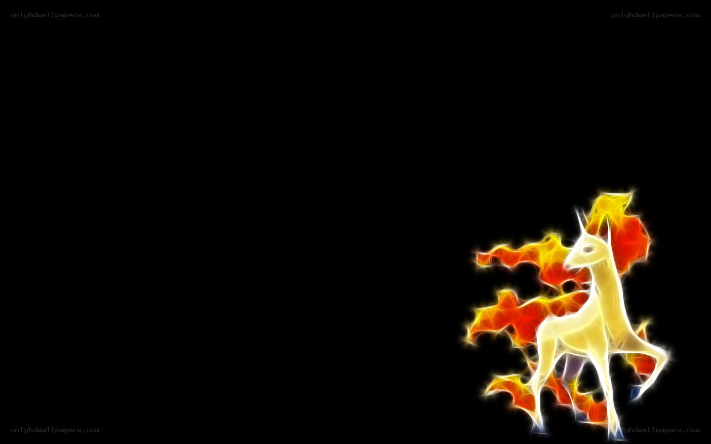 Flame-colored pony illustration