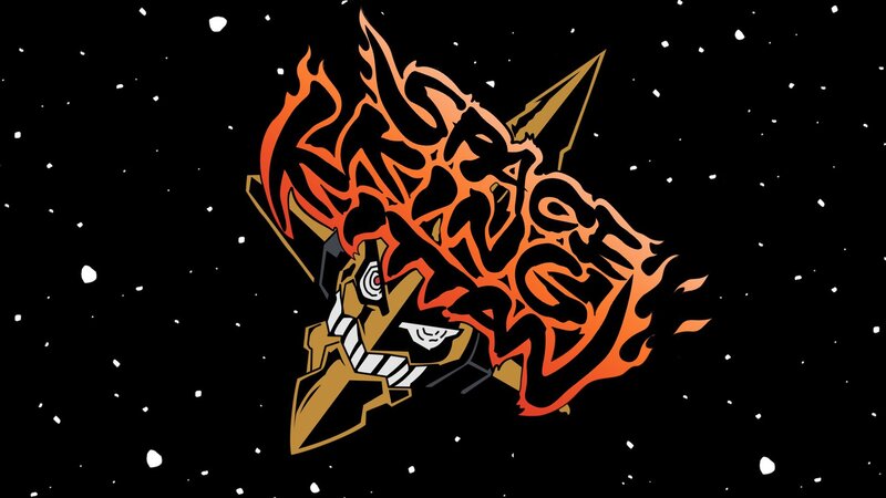 Flame-covered Robot Head — Black