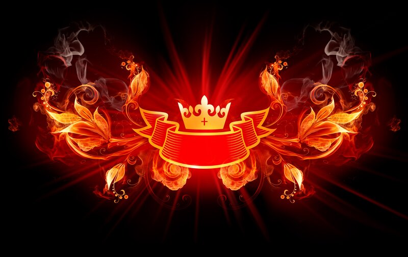 Flame Crown Emblem — Red