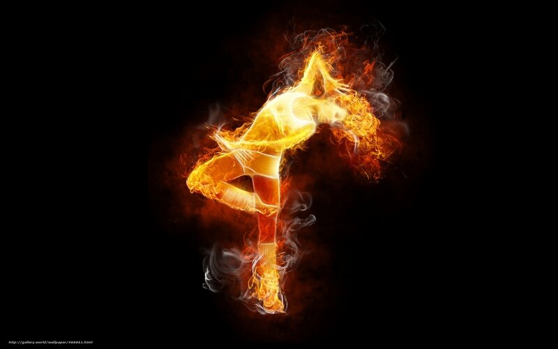 flame dancer silhouette