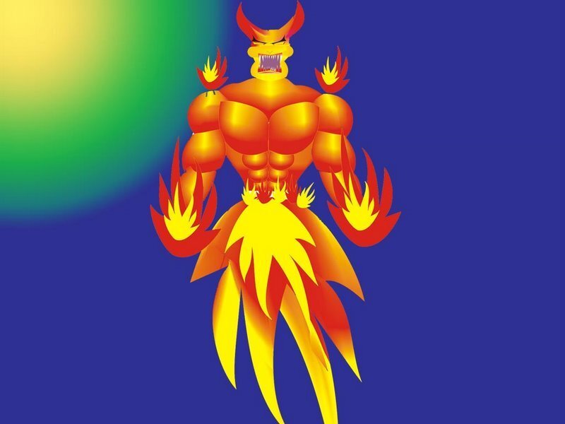Flame Demon Character