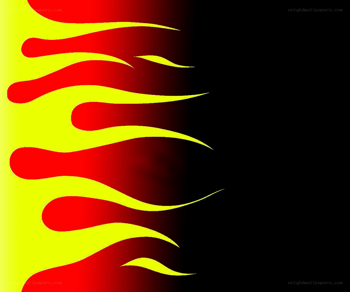 flame design on black background