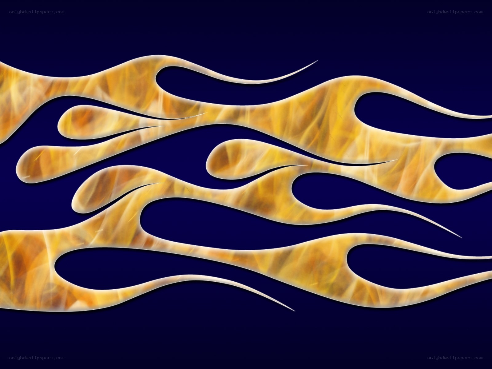 flame design on dark background