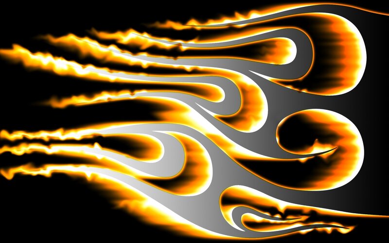 Flame Design — Orange, Dramatic
