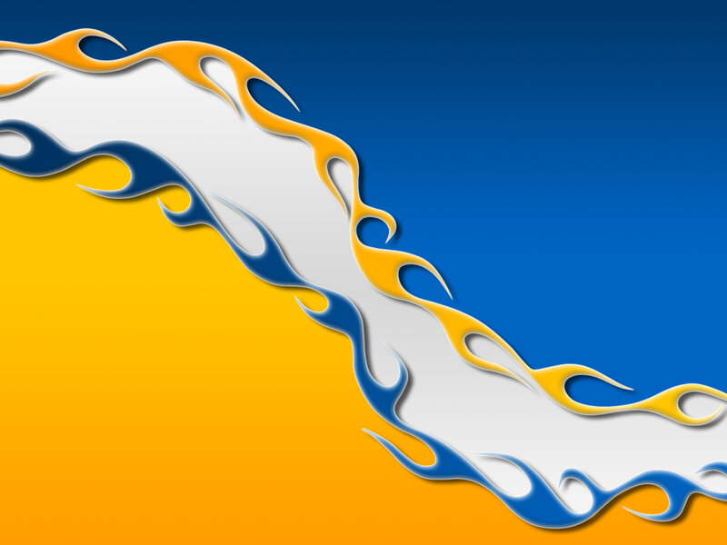 Flame Design Pattern — Blue, Dynamic