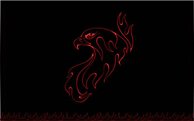flame eagle design