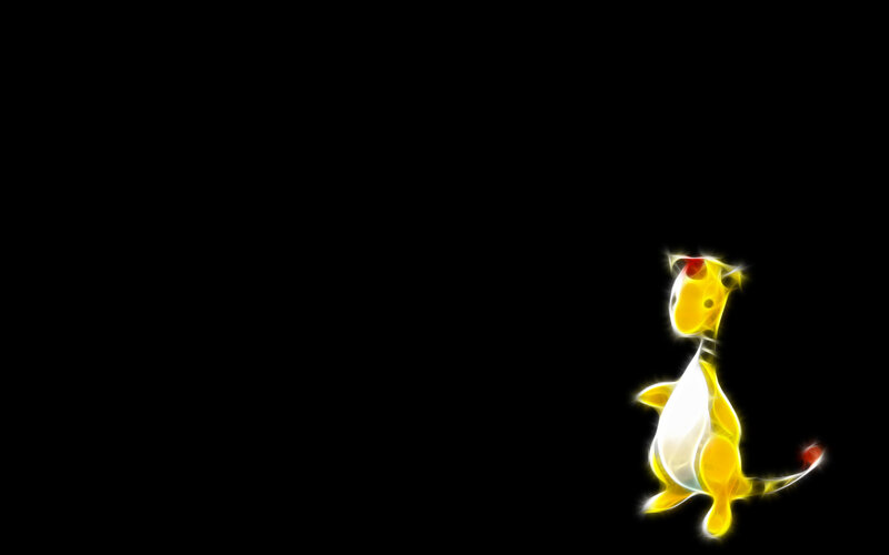 Flame effect dragon character