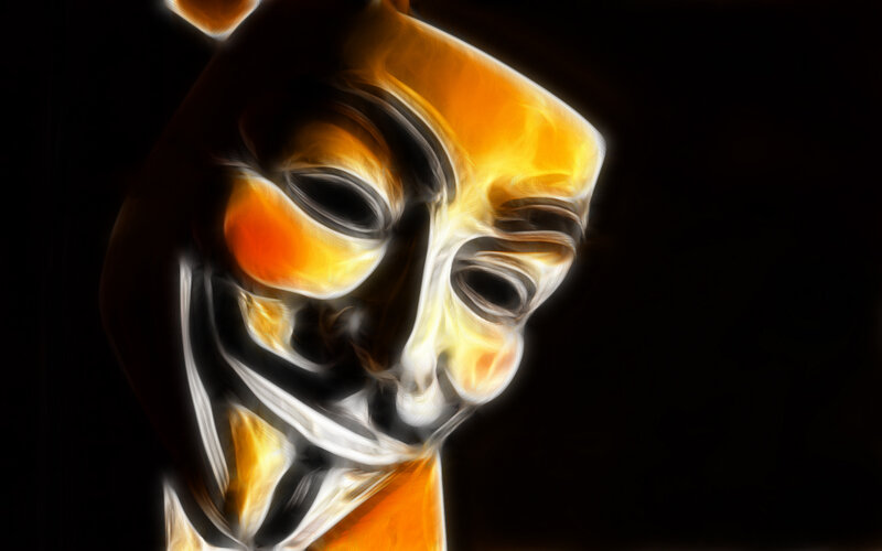 flame effect mask art