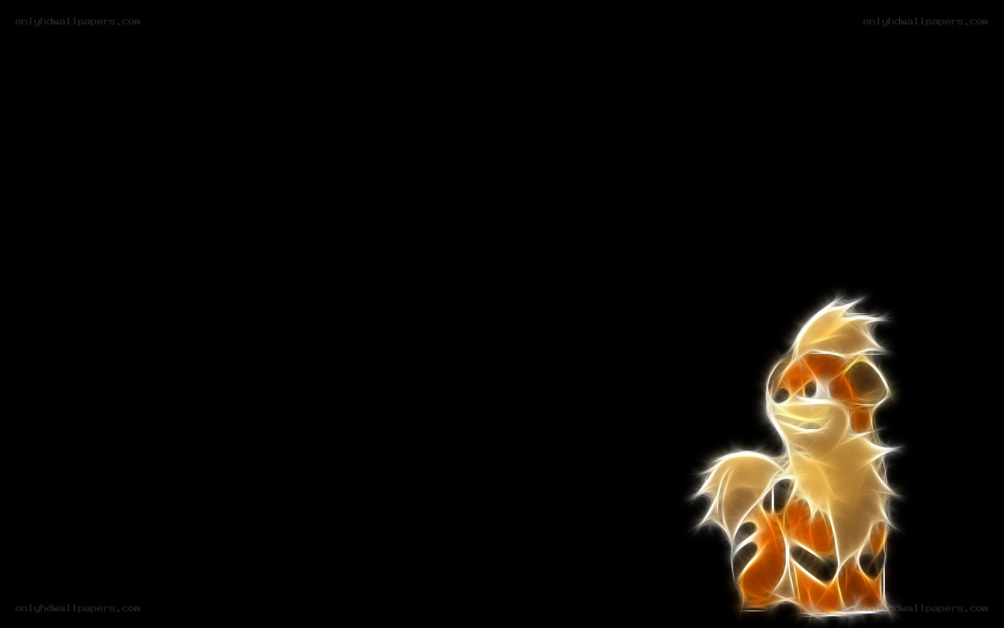 Flame effect pony character