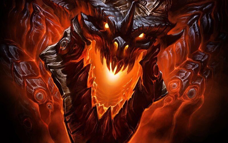 Flame-encased Demon — Red