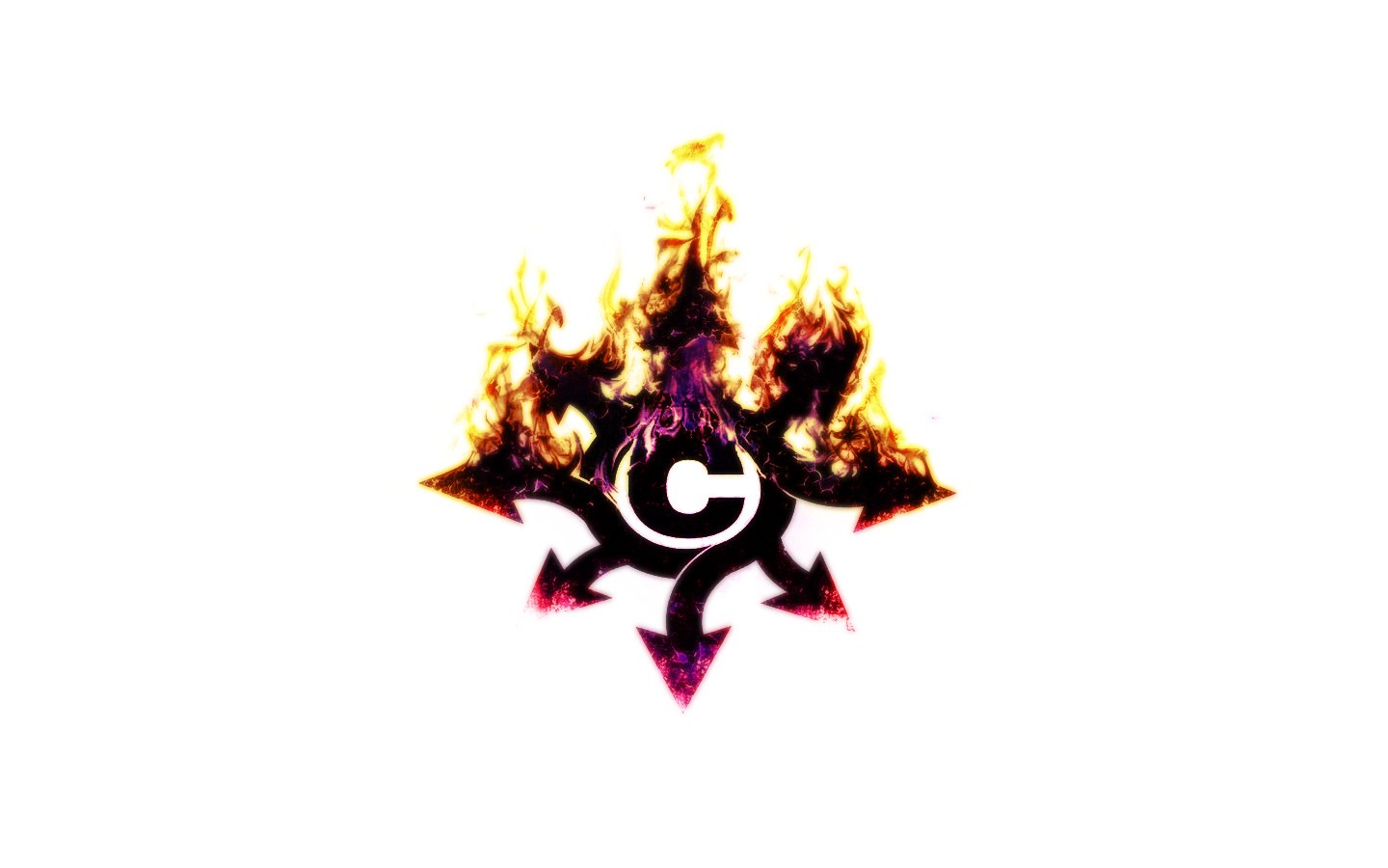 flame-encased symbol logo