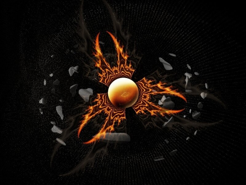 Flame-encircled Sphere
