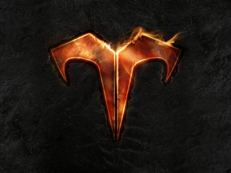 flame-engraved symbol