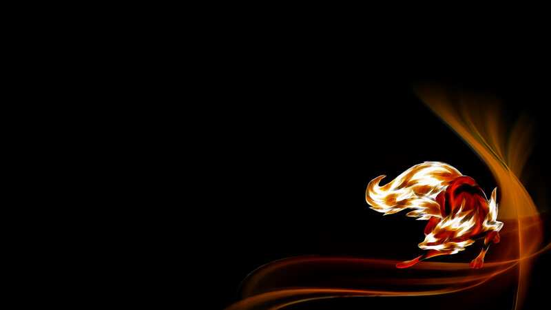 flame fox running