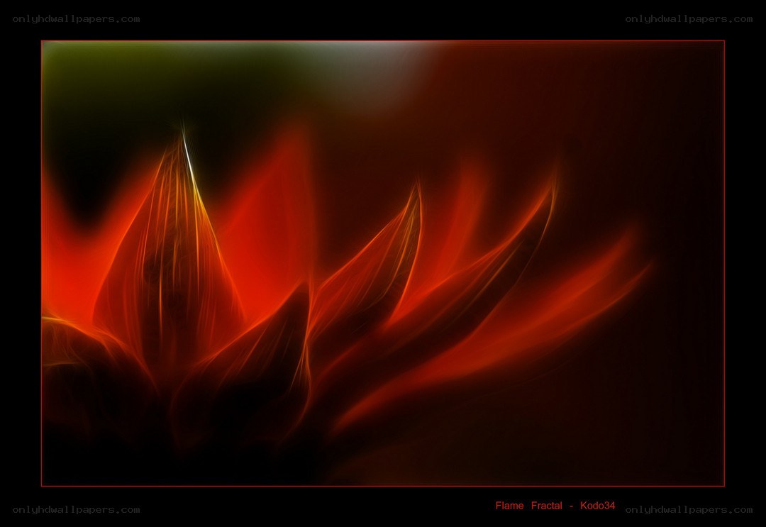 Flame fractal art