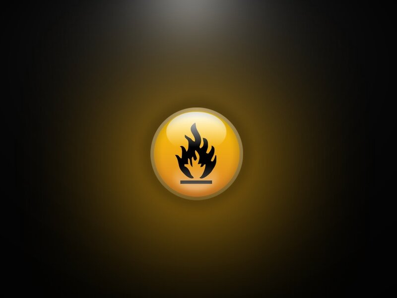 flame hazard symbol icon
