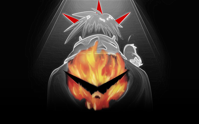 flame-headed character illustration