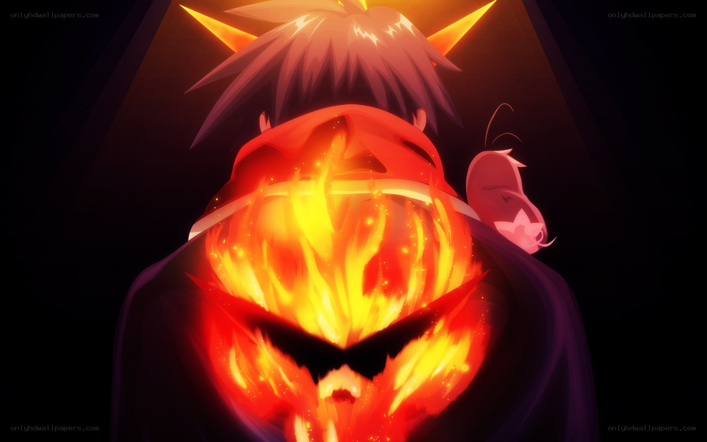 flame-headed character