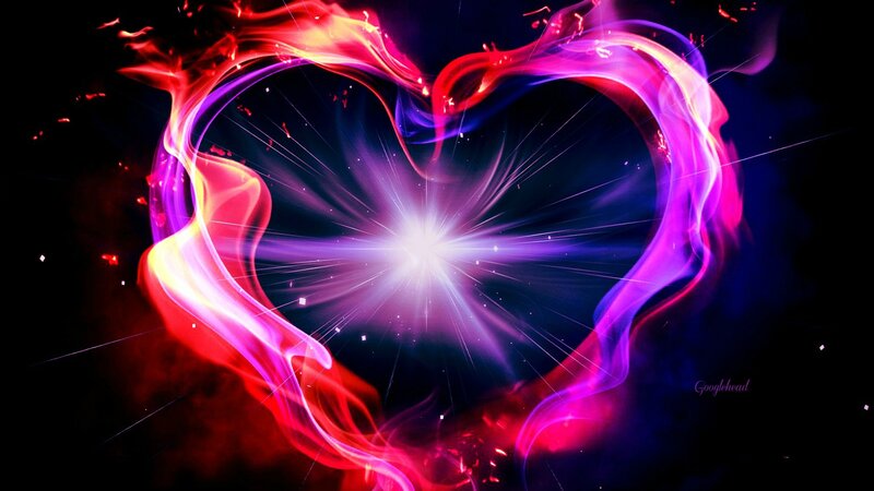 Flame Heart Shape — Red, Dramatic