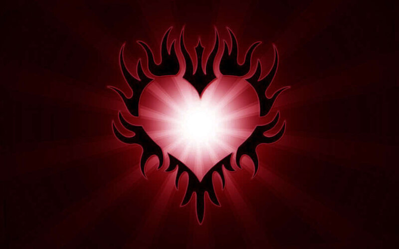 flame heart symbol