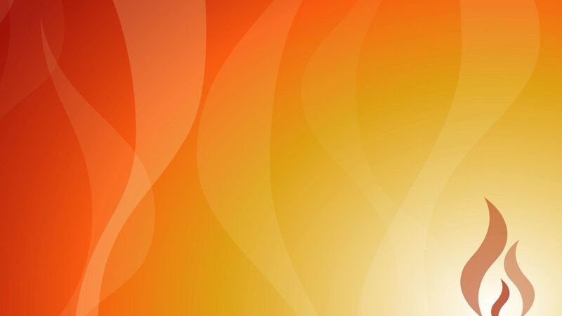 Flame Icon on Gradient